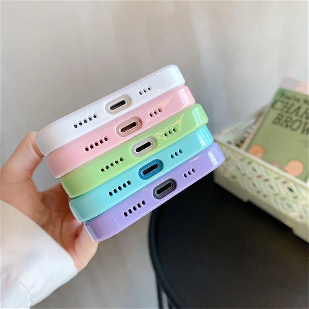 Shockproof Silicone Bumper Phone Case for iPhone 17, 16, 15, 14, 11, 12, 13 Pro Max, XS, XR - Transparent Protective Back Cover
