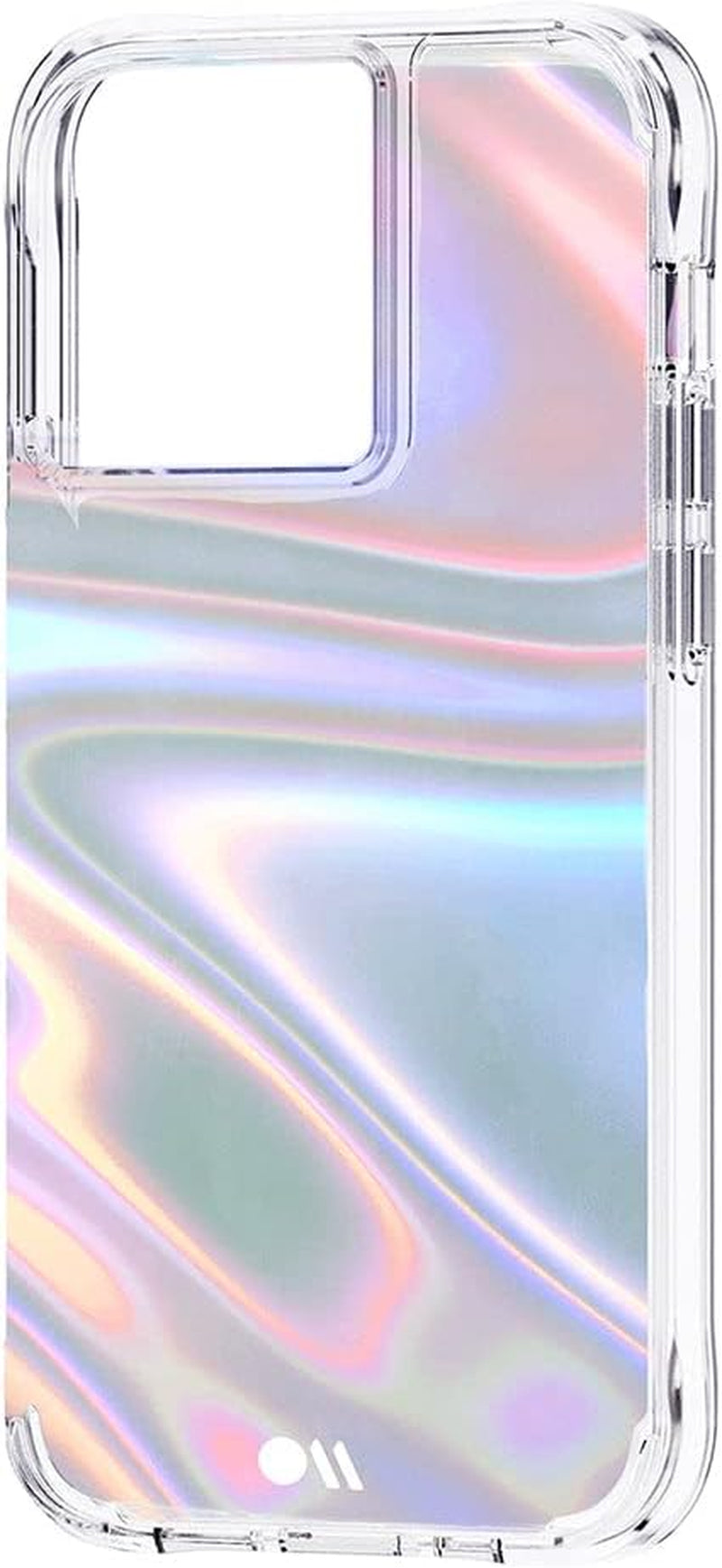 Soap Bubble iPhone 13 Pro Case - 10Ft Drop Protection, Wireless Charging Compatible, Luxury Iridescent Swirl Cover, Anti-Scratch and Shock Absorbing, 6.1